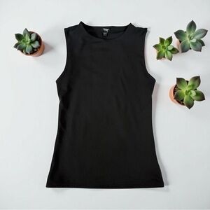 Express Body Contour Classic Black Tank Top